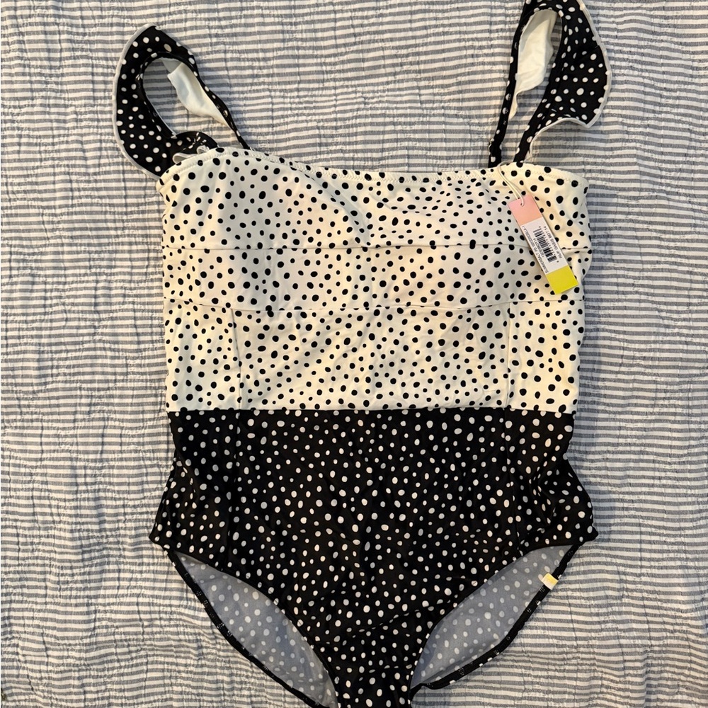 Summersalt Black and White Polka Dot One Piece